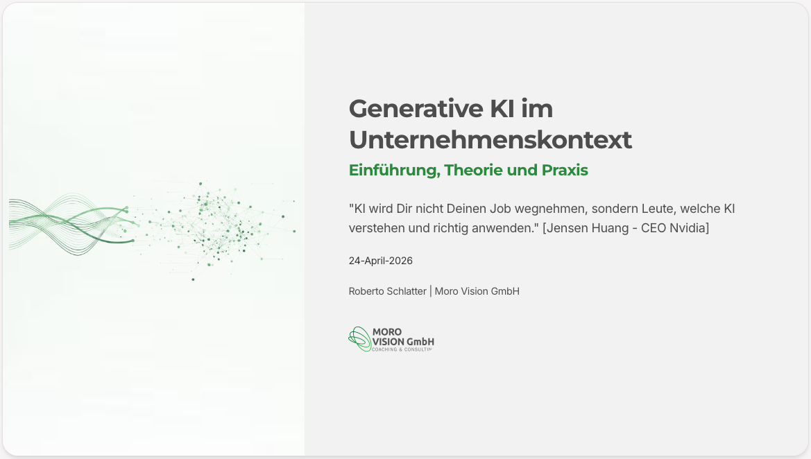 Workshop: Generative KI im Unternehmenskontext